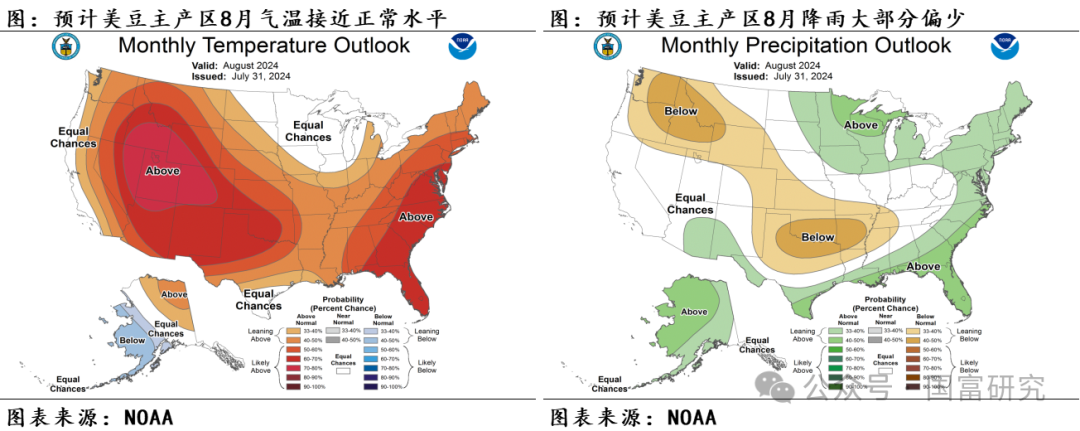 【USDA】8月报告：新作产量超预期，美豆维持偏弱走势