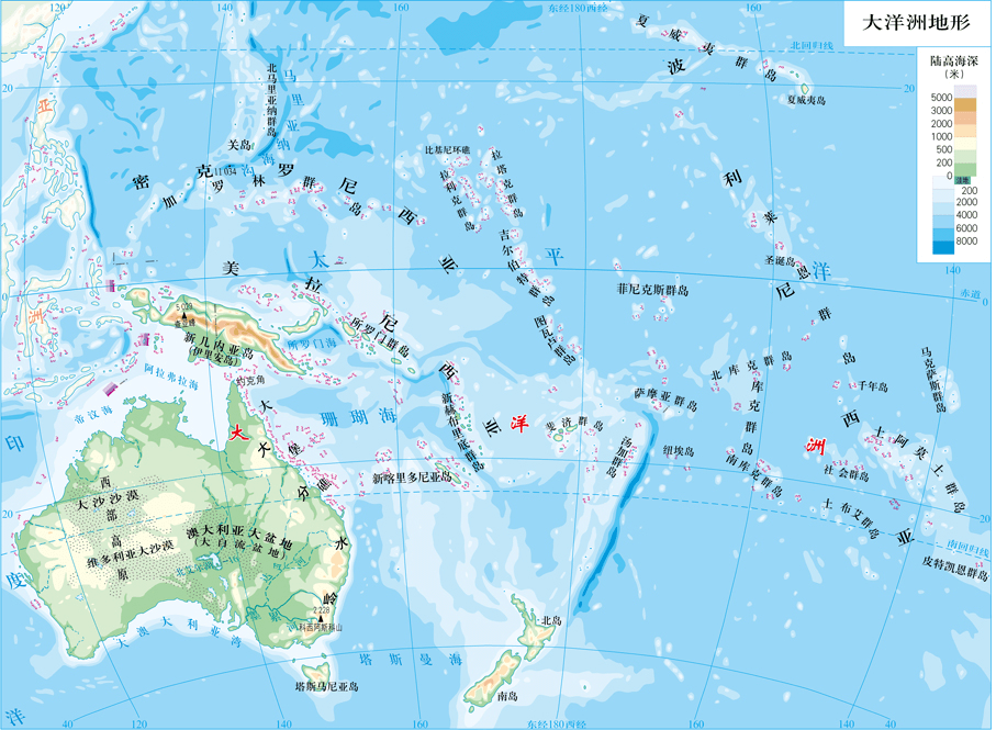 大洋洲有哪些国家地图有关大洋洲有哪些国家的详细内容